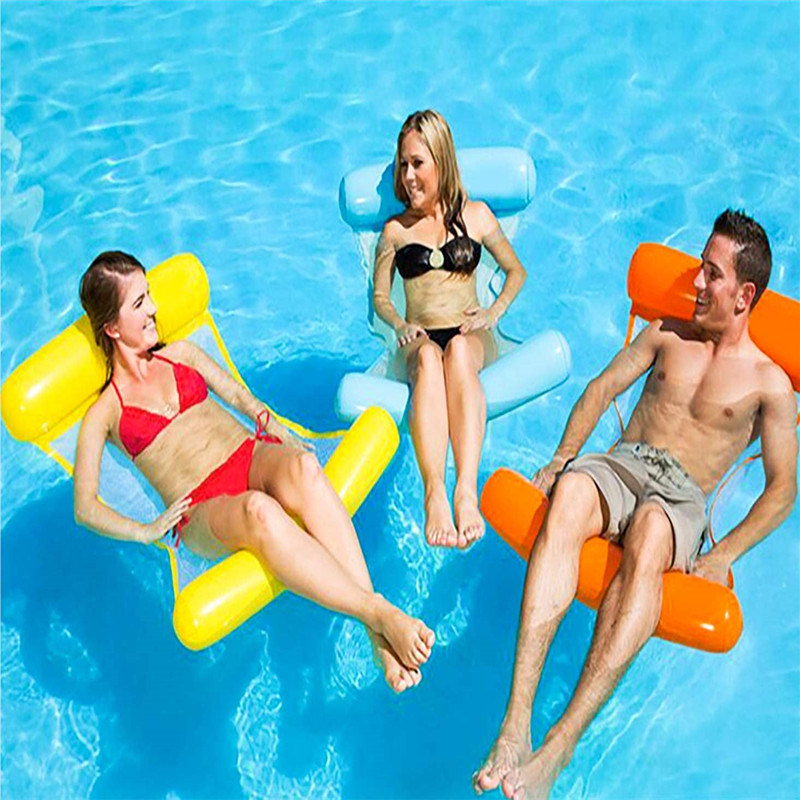 Φουσκωτή πισίνα επιπλέει για ενήλικες, Hammock της πισίνας (σέλα, drifter, σαλόνι), καλοκαιρινή πισίνα, φορητό σαλόνι νερού