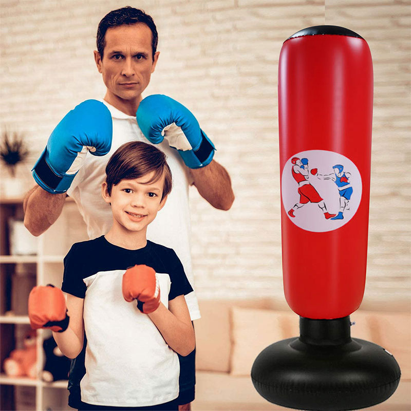 Κατασκευαστές απευθείας πυγμαχία Sandbag, φουσκωτό PVC Vent Boxing Στήλη παιχνίδι για παιδιά και ενήλικες