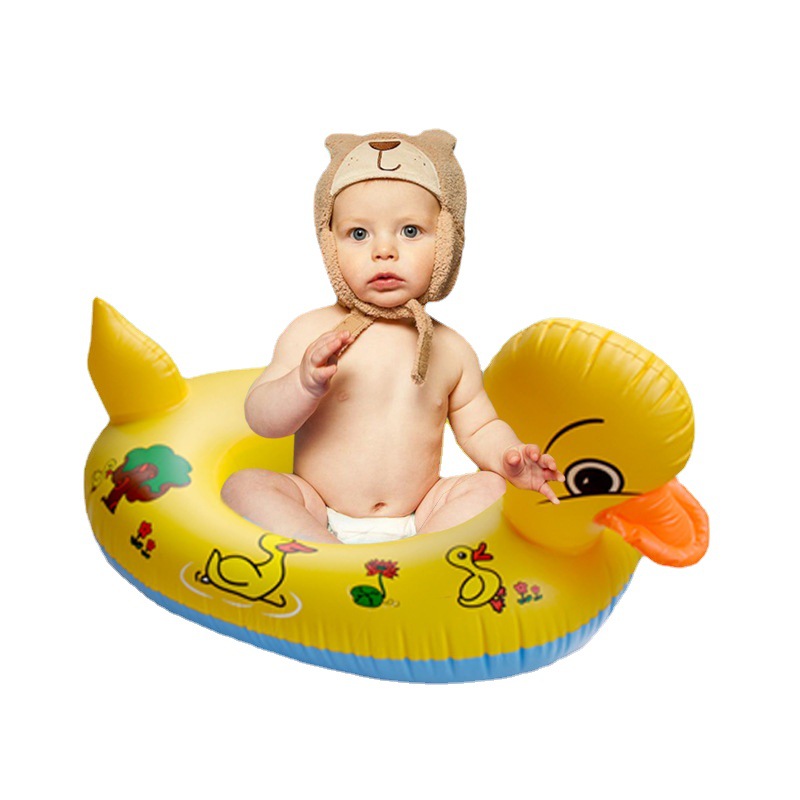 Παιδιά Κολύμπι Κολύμπι Παιδιών, PVC Yellow Duck Forsable Water Ride for Kids