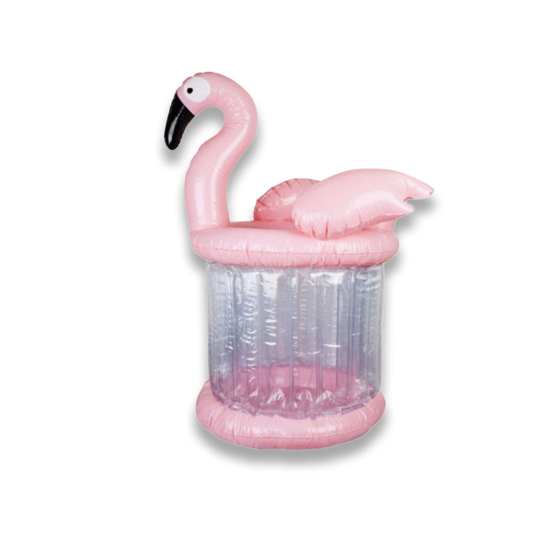 Giant Pink Flamingo Forbatable Ice Bucker Cooler, Summer Party Toys Pool Αξεσουάρ Beach, Πιείτε μπύρα μπαρ φλιτζάνι κάτοχος